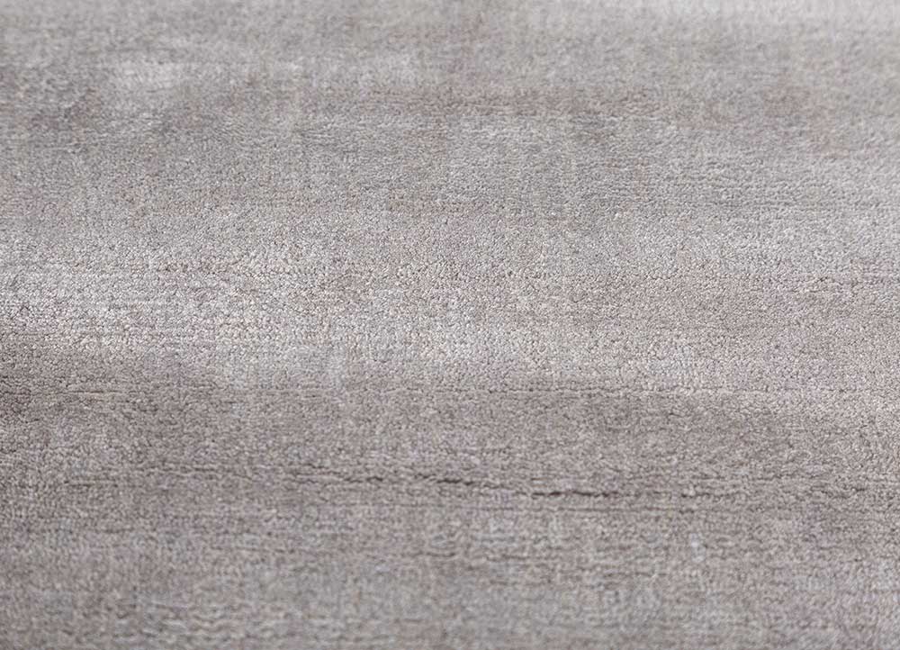 basis grey and black viscose Hand Loom Rug - CloseUp